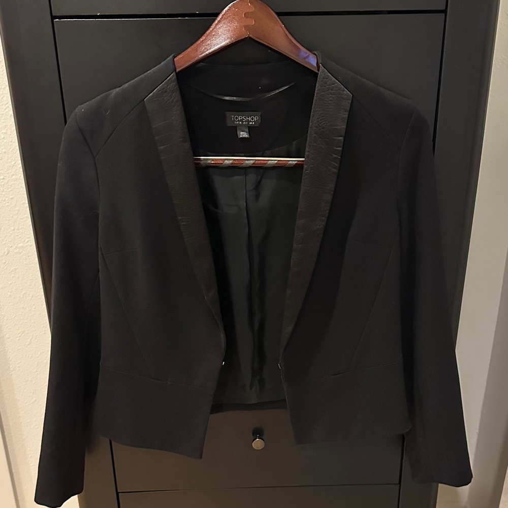 Topshop Elegant Black Blazer